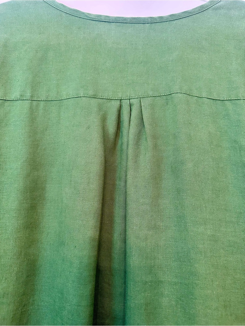 J. Jill 100% Linen Pullover Tunic/Shift Dress with 3/4 Length Sleeves - Picture 9 of 13